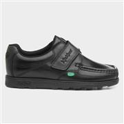 Kickers Boys Fragma Leather Shoe in Black (Click For Details)