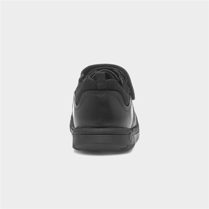 Sutton Boys Black Leather School Shoe