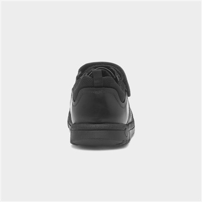 Sutton Boys Black Leather School Shoe