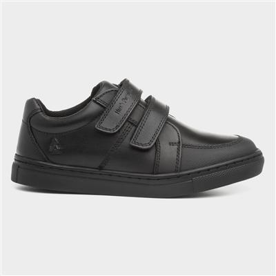 Santos Boys Black Leather Shoe