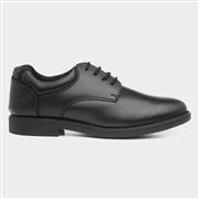 Hush Puppies Tim Boys Black Leather Lace Up Shoe (Click For Details)