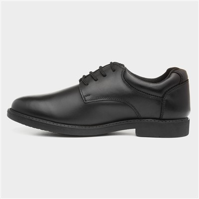 Tim Boys Black Leather Shoe