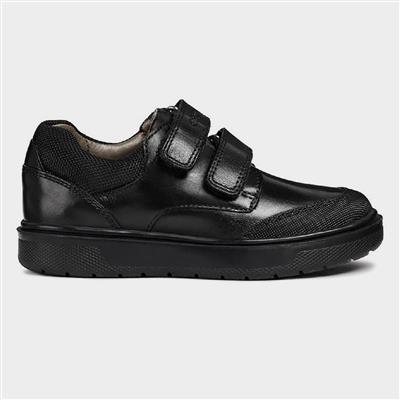 J Riddock Kids Black Leather Shoe Sizes 32-39