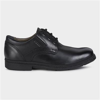 Federico Boys Lace Up Shoe Black Sizes 31-34