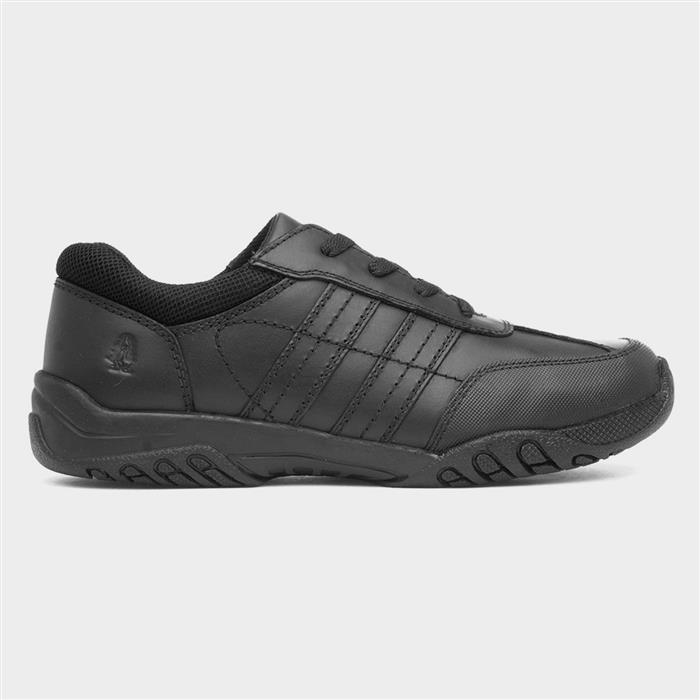 Hush Puppies Boys Black Jezza Snr School Shoe Size 4