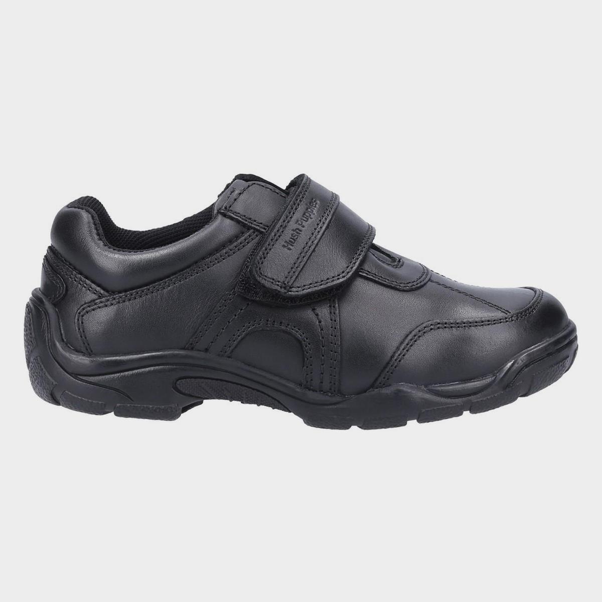 Hush Puppies Arlo Boys Black Shoe Sizes 3-6 