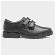 Hush Puppies Maine Boys Black Leather Shoe (Click For Details)
