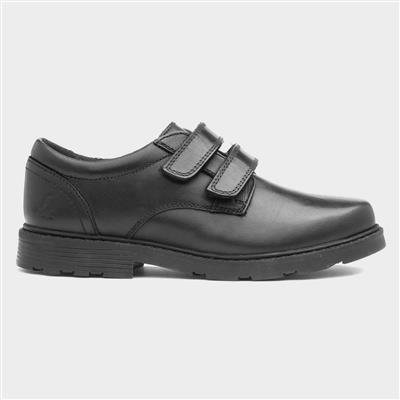 Maine Boys Black Leather Shoe