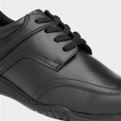 Harvey Kids Black Leather Shoe