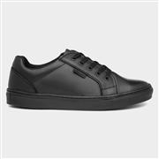 Hush Puppies Sam Boys Black Leather Shoe (Click For Details)