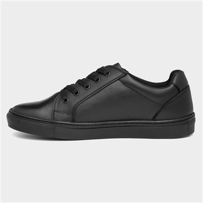 Sam Boys' Black Leather Shoe