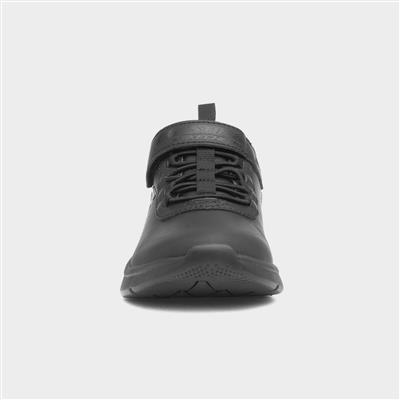 Microspec Classroom Kids Black Trainer
