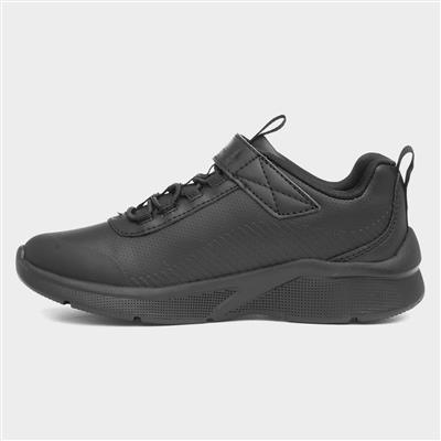 Microspec Classroom Kids Black Trainer