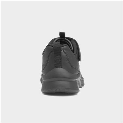 Microspec Classroom Kids Black Trainer