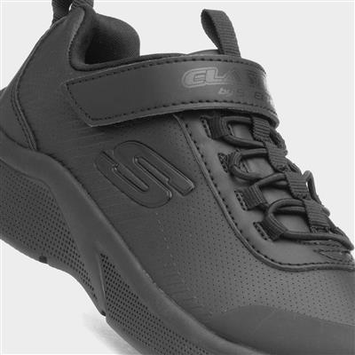 Microspec Classroom Kids Black Trainer