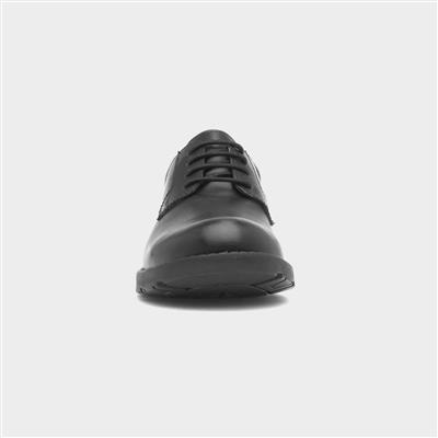 Bruno Snr Boys Black School Shoe