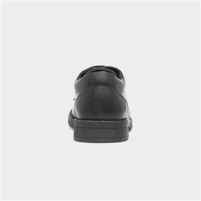 Bruno Snr Boys Black School Shoe
