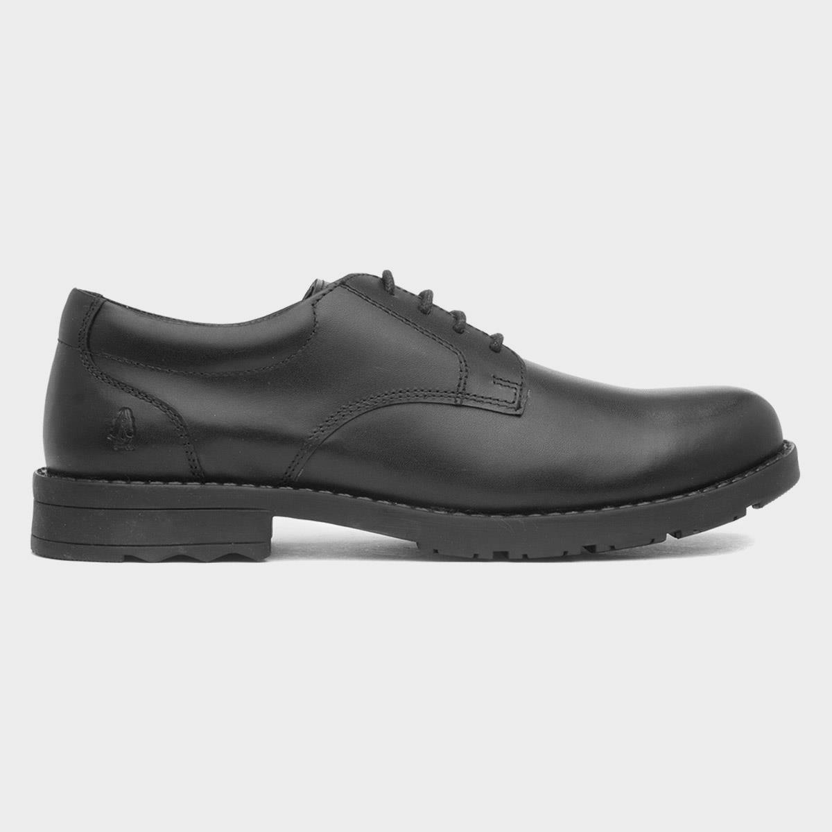 Bruno Snr Boys Black School Shoe