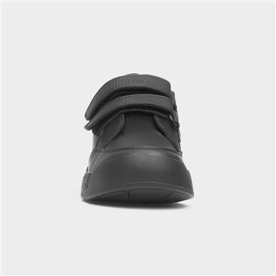 Boys Black School Shoe