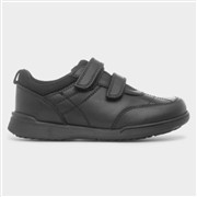 Hush Puppies Lennon Boys Black Leather School Shoe (Click For Details)