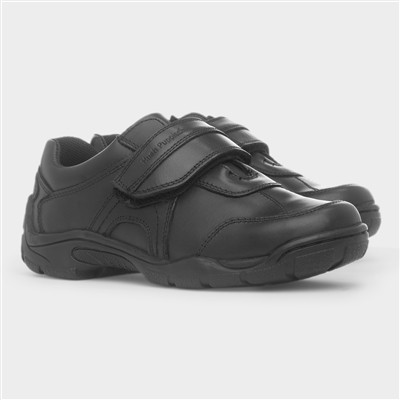 Arlo Boys Black Leather School Shoe