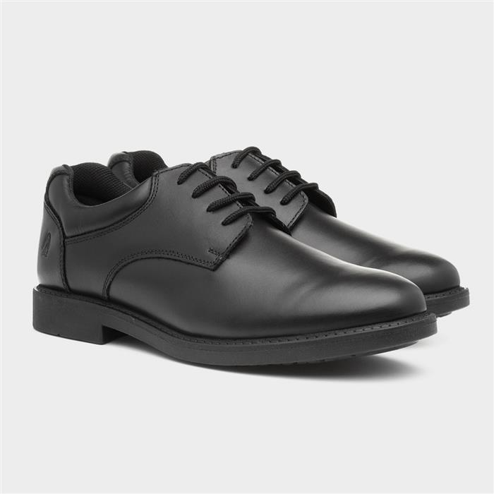 Tim Boys Black Leather Lace Up Shoe