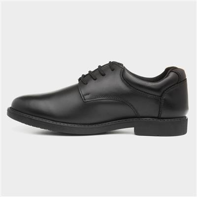 Tim Boys Black Leather Lace Up Shoe
