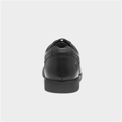 Tim Boys Black Leather Lace Up Shoe