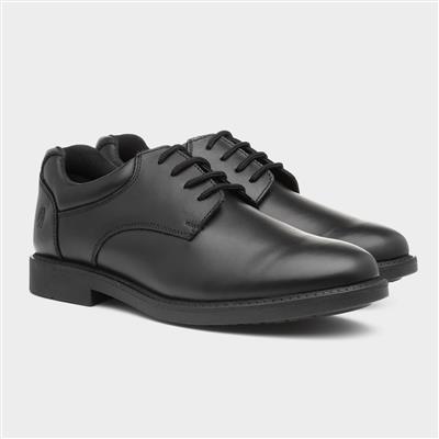 Tim Boys Black Leather Lace Up Shoe