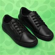 Hush Puppies Sam Boys Black Leather Shoe (Click For Details)