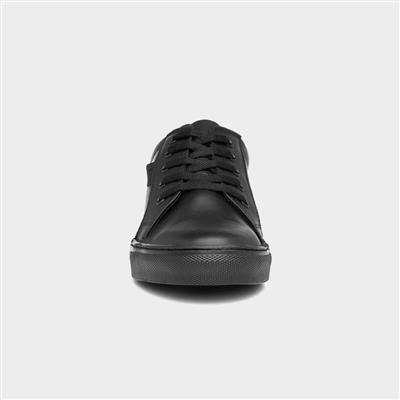 Sam Boys Black Leather Shoe