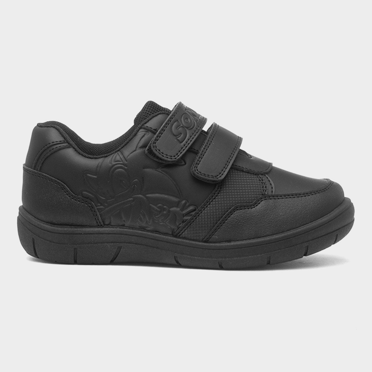 Speedy Boys Black School Shoe