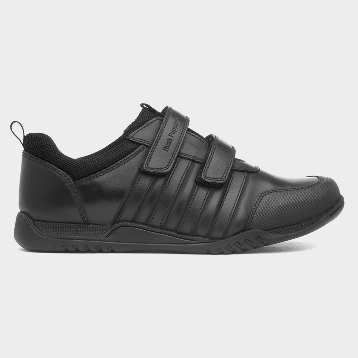 Josh Boys Black School Shoe
