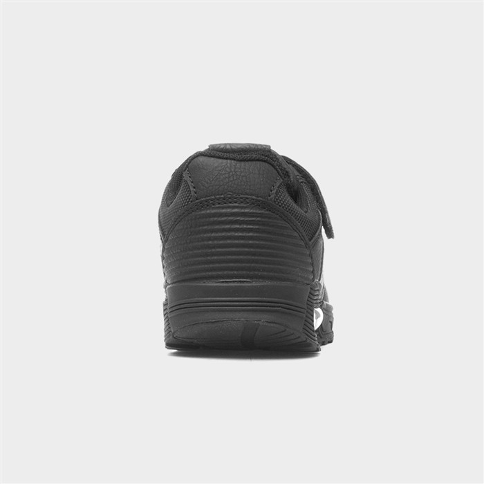 Ronnie Kids Black Easy Fasten Trainer