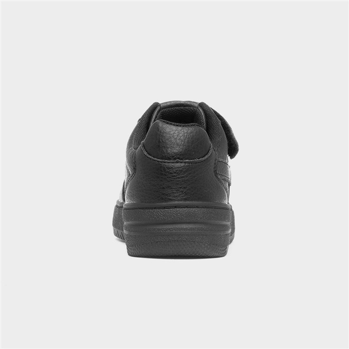 Ronaldinho Kids Black Easy Fasten Shoe