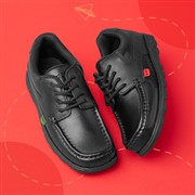 Kickers Fragma Sr Boys Lace Up Leather Shoe (Click For Details)
