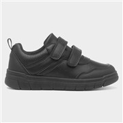 Trux Boys Black Double Easy Fasten School Shoes (Click For Details)