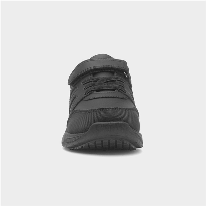 Boys' Black Easy Fasten Shoes