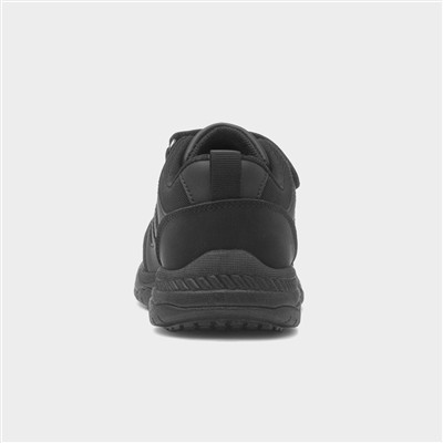 Boys' Black Easy Fasten Shoes