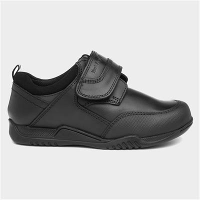 Noah Boys Black Leather Shoe