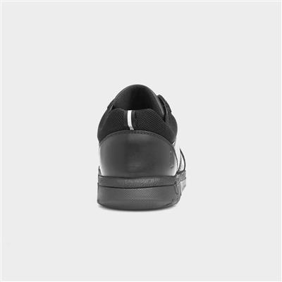 Washington Boys Black Leather Shoe