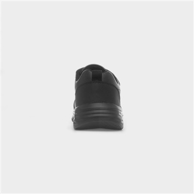 Boys Black Double Easy Fasten EVA Shoe