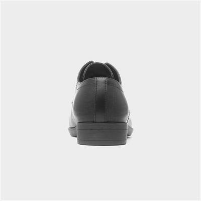 Boys Black Lace Up Shoe