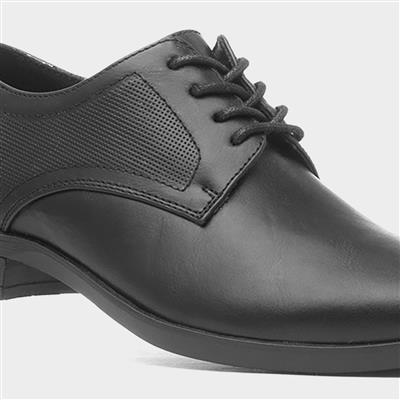 Boys Black Lace Up Shoe