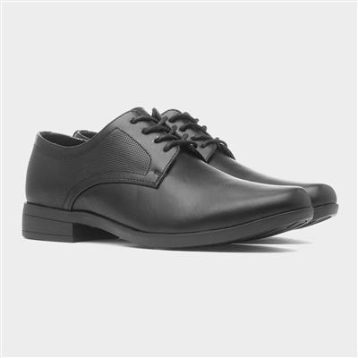 Boys Black Lace Up Shoe