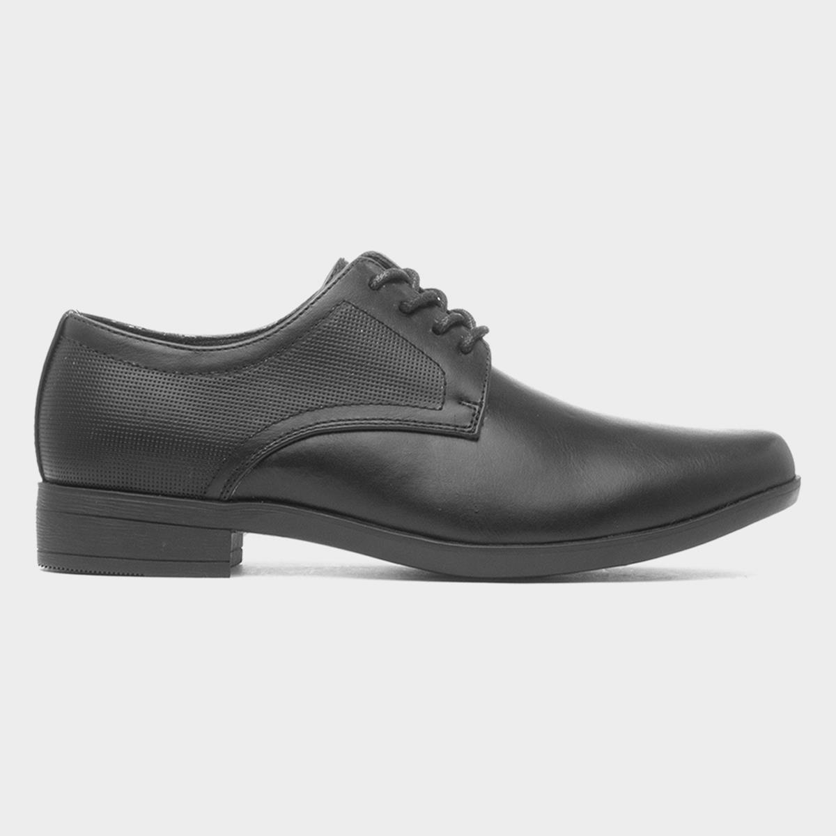 Boys Black Lace Up Shoe