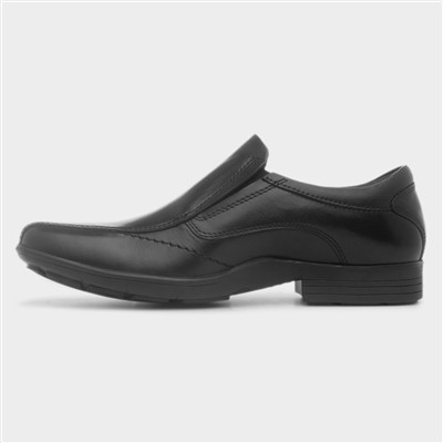 Dumfries Boys Black Leather Shoe