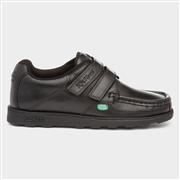 Kickers Fragma Boys Leather Black Shoe (Click For Details)