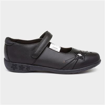 Jamaica Girls Black Bar Shoe