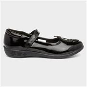 Buckle My Shoe Girls Patent Bar Shoe in Black (Click For Details)